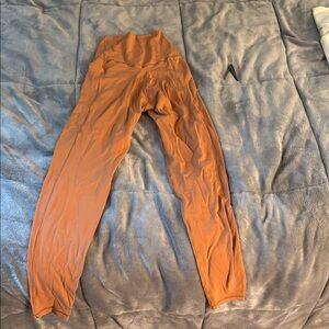 Aerie Orange High-Waisted Leggings for Active Comfort